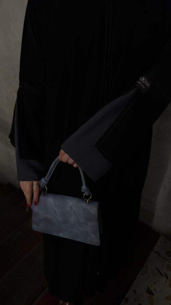 عباية غزل رمادي