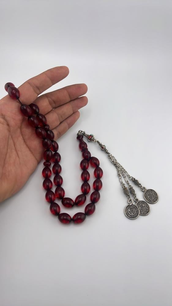 مسباح مسكي مانتك آحمر شفاف قصه بيض حمام 2025