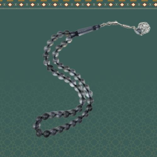 سبحة بكلايت اسود فاتح