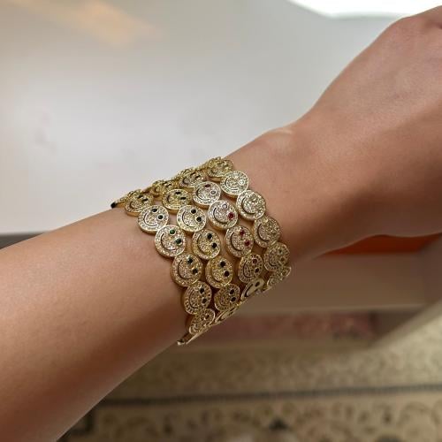 Smiley bracelet - gold