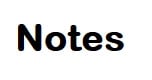 Notes