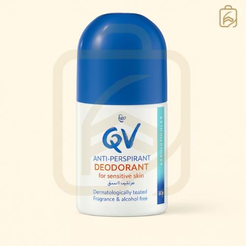 QV مزيل عرق رول – خالٍ من العطر والكحول بدون رائحة
