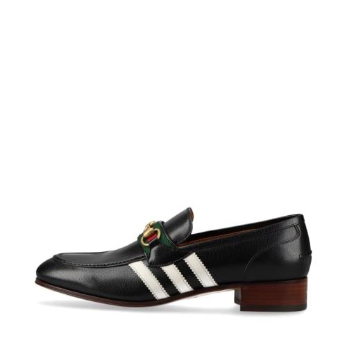 Gucci x adidas Horsebit Leather Loafer حذاء لوفر م...