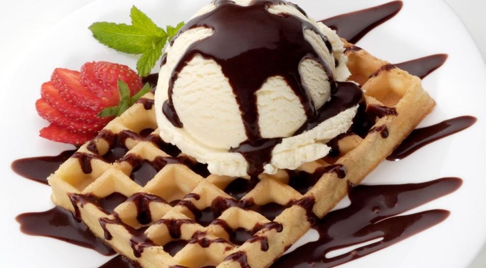Ice cream waffle