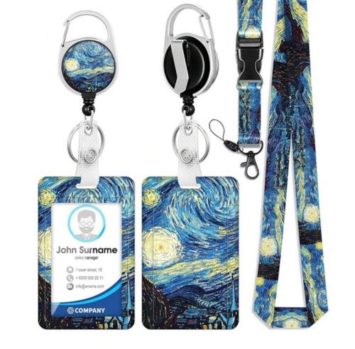 Van Gogh badge holder set