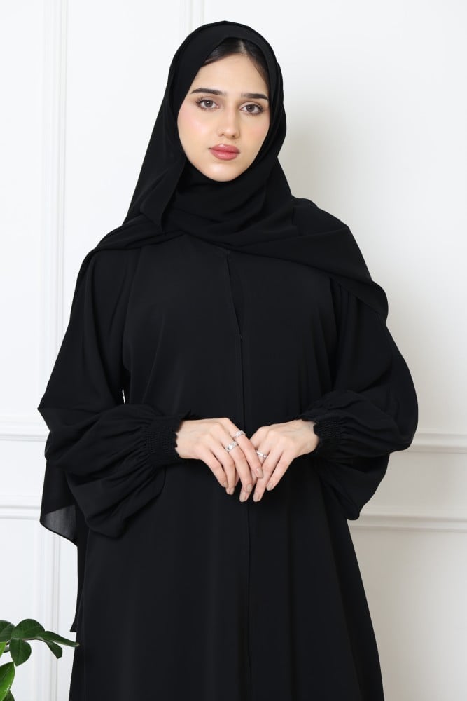 عباية حرير ملكي نص كلوش