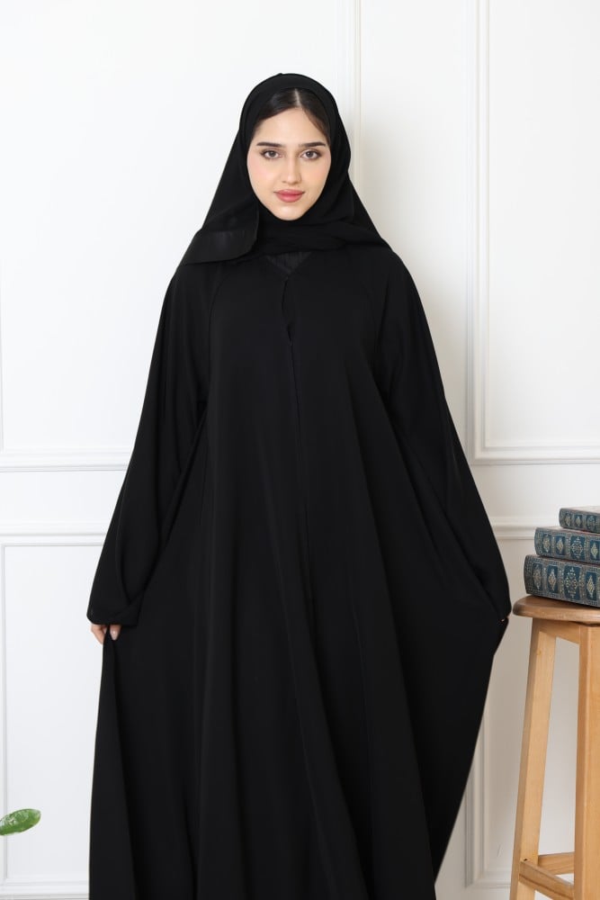 عباية كريب صالونا دبل كلوش