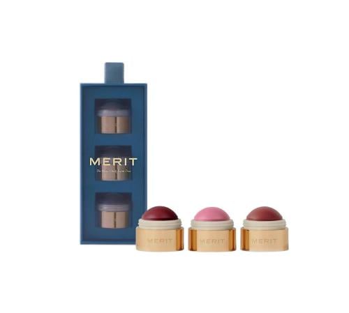 MERIT Mini Flush Balm Cream Blush Trio Set