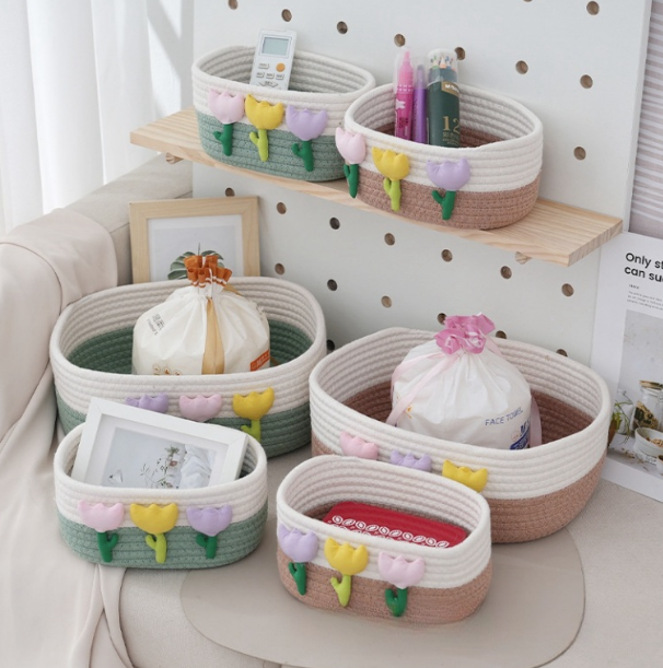 سلال ترتيب أغراض الأطفال – تنظيم أنيق وعملي 3 قطع