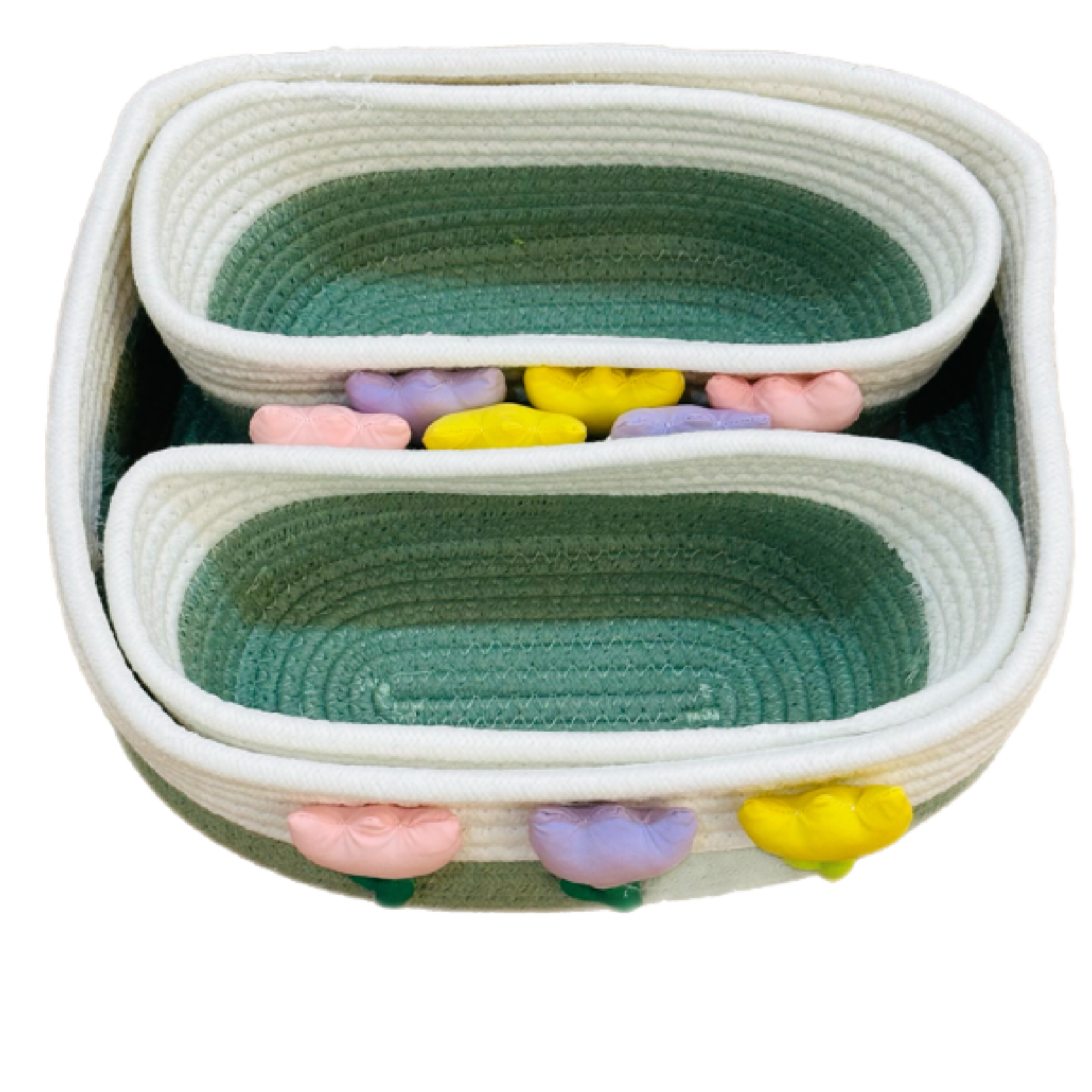 سلال ترتيب أغراض الأطفال – تنظيم أنيق وعملي 3 قطع