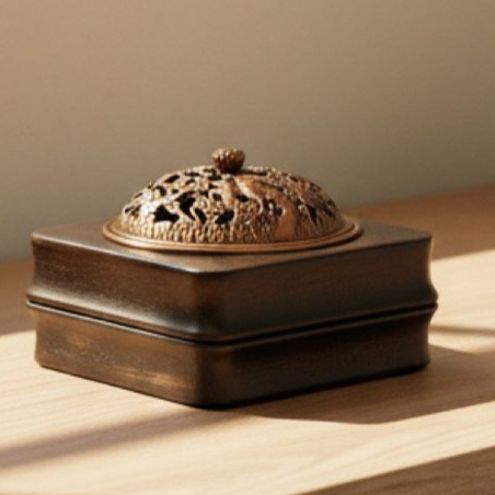 فواحه خشبية بغطاء نحاسي وتصميم ابداعي