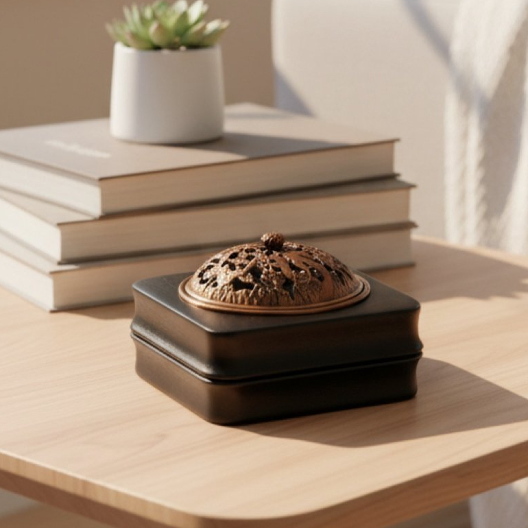 فواحه خشبية بغطاء نحاسي وتصميم ابداعي