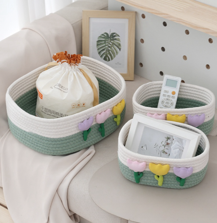 سلال ترتيب أغراض الأطفال – تنظيم أنيق وعملي 3 قطع