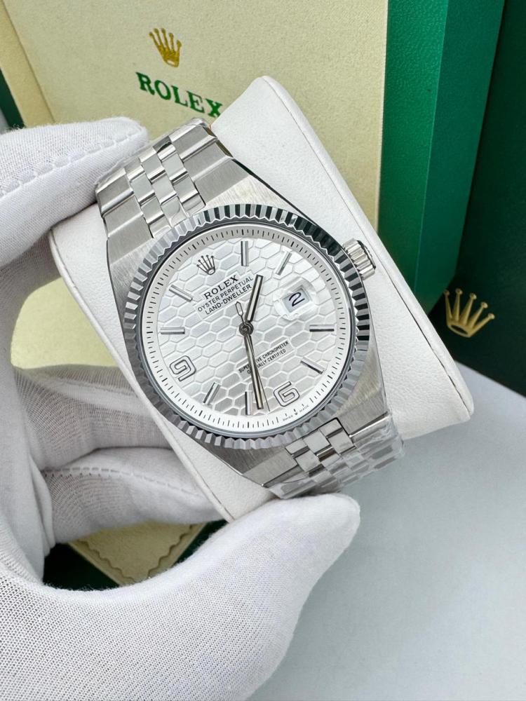 ساعة رولكس ميناء سيراميكي ابيض