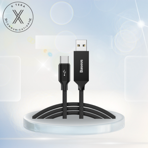 كيبل بيسوس usb تايب سي ربل بطول 1.2 متر بقوة 100 و...
