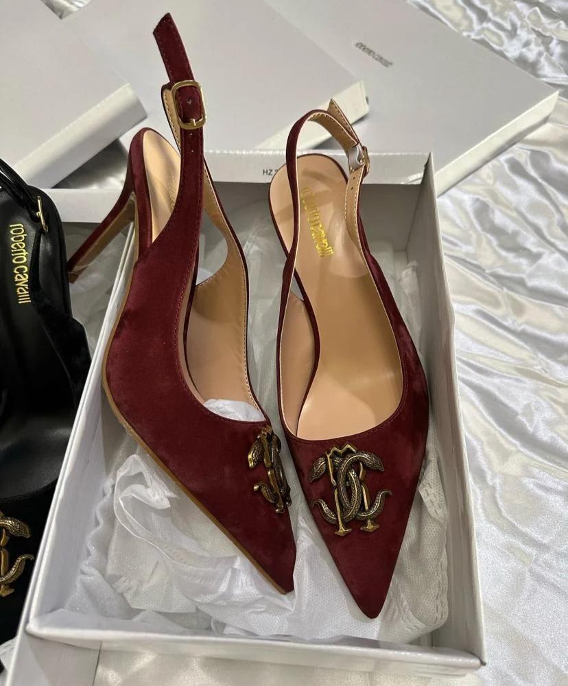 كعب روبرتو كفالي مخمل