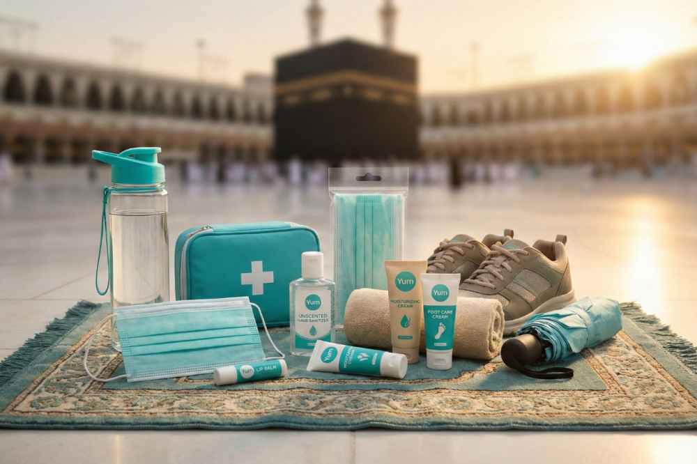 تعرف على قائمة المستلزمات الصحية لضمان عمرة رحلة مريحة وآمنة في الحرمي