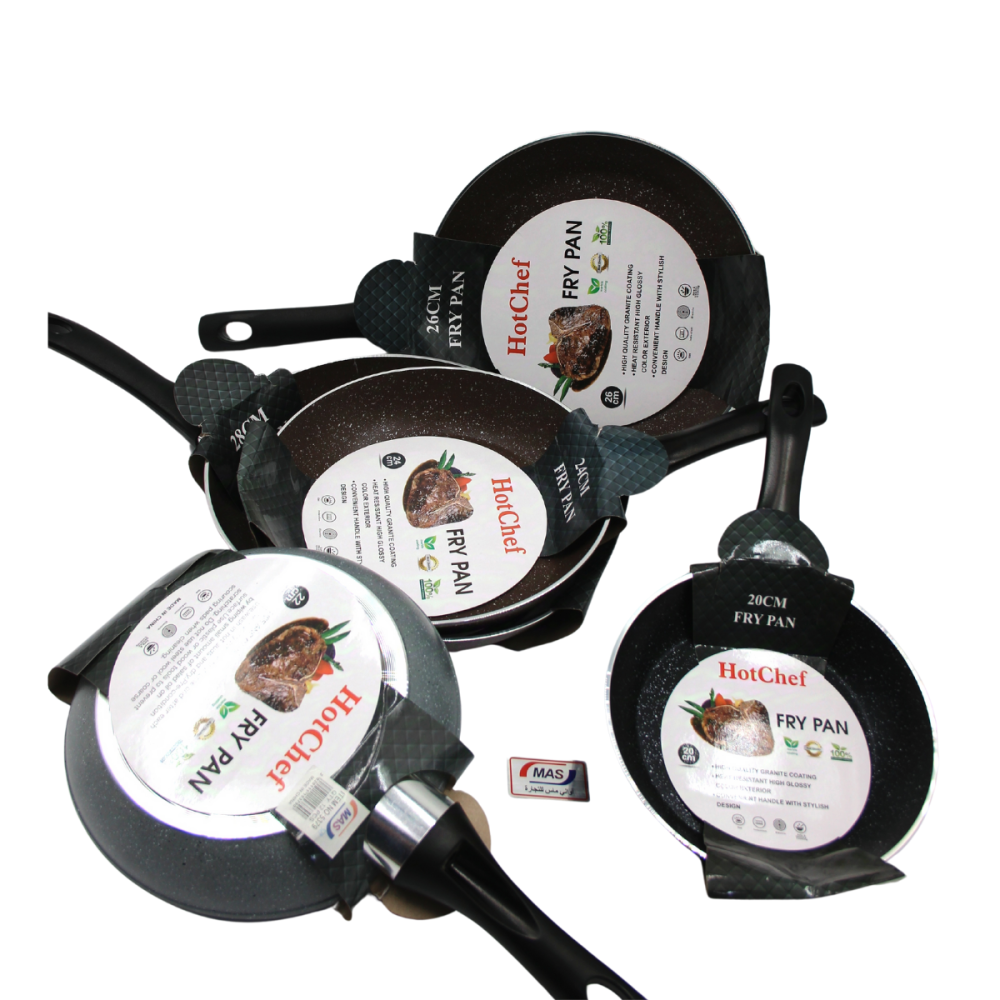 مقلاة طهي غير لاصقة ببطانة من الجرانيت طبخ صحي وسهل التنظيف واحد حبة