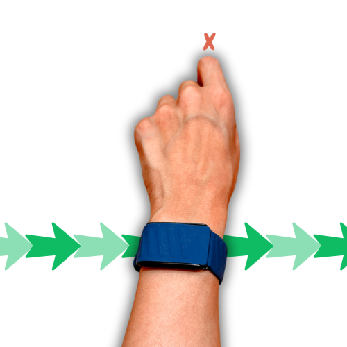 Blue silicon band