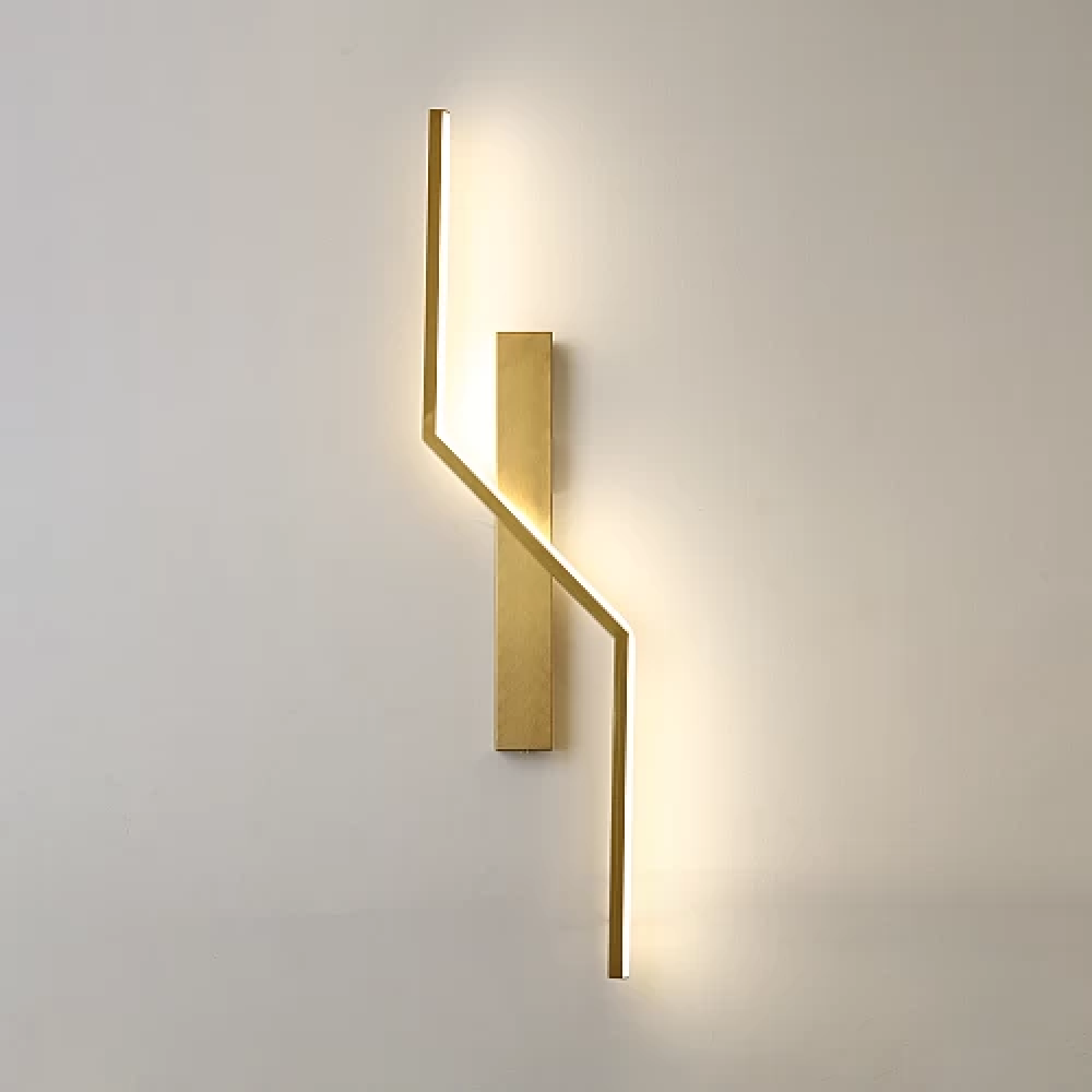 ابليك جداري مودرن بلون زيتي مع 3 إضاءات 15 واط قطر 60 سم