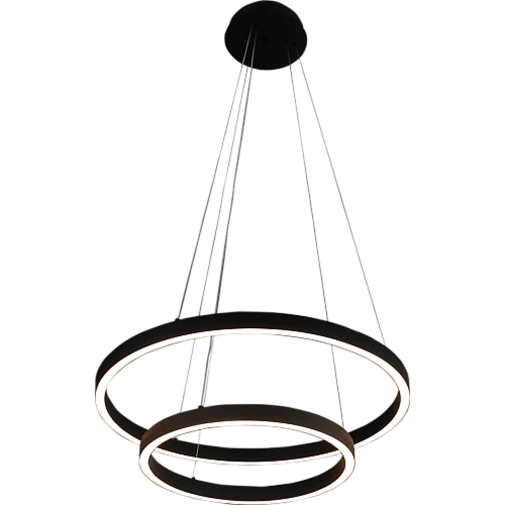 نجف مودرن مقاس 40*60 سم اسود لون الانارة اصفر 42 واط