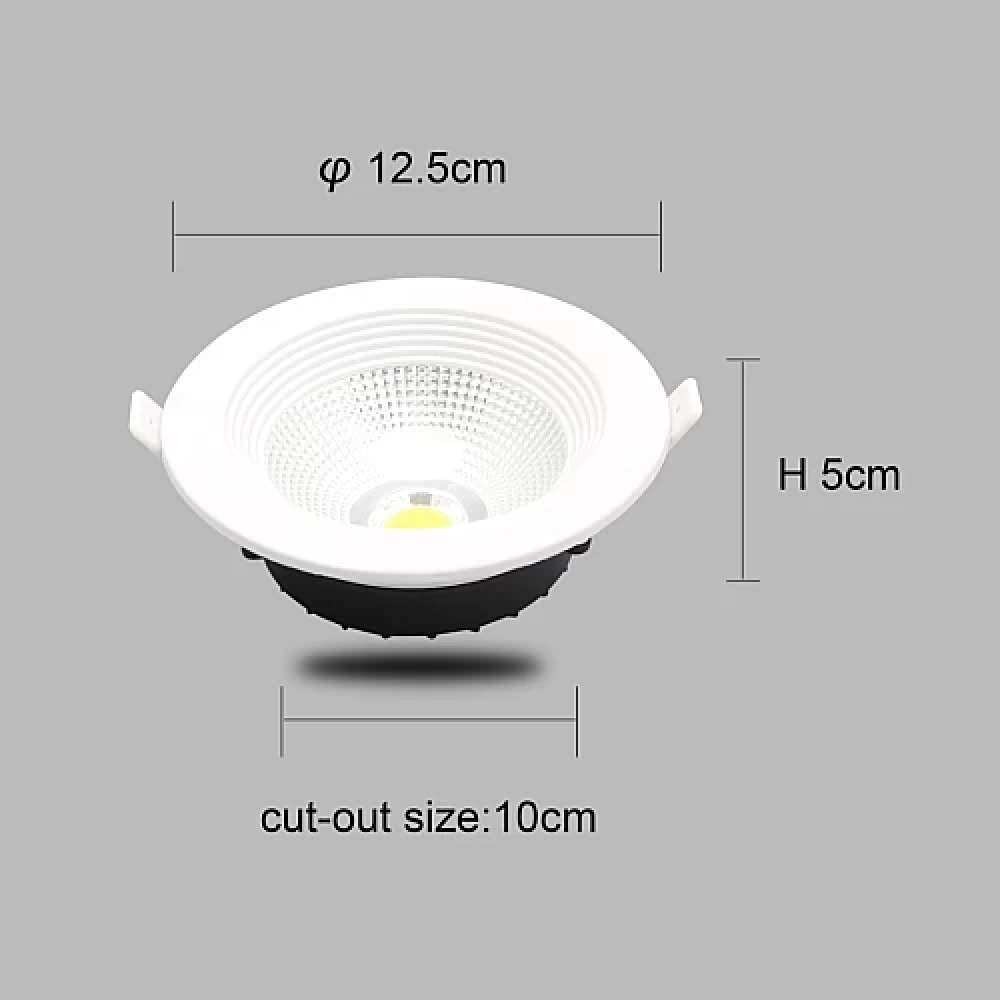 سبوت كشاف دفن إضاءة مشرقه لون الإضاءة ابيض لا مع وجميل 10 سم 10 واط دقة عالية في التصميم