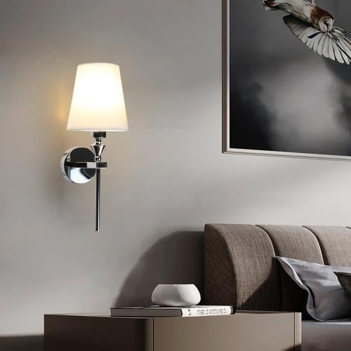 إضاءة أبليك حائط مودرن فضي E14*1L