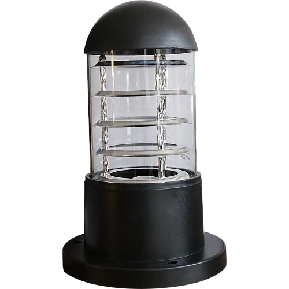 فانوس حديقة شكل اسود شفاف بتصميم عصري وحديث 23 سم E27