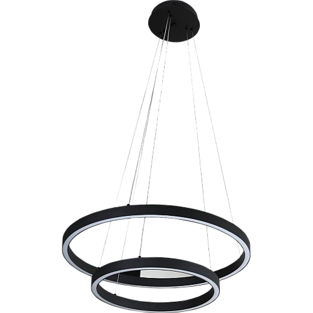 نجف مودرن مقاس 40*60 سم اسود لون الانارة اصفر 42 واط