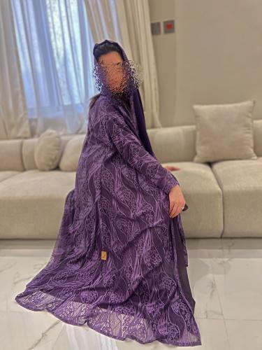 Lace whisper abayah
