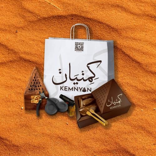 بوكس عود كلمنتان وموروكي مع مبخرة هرمية وملحقاته