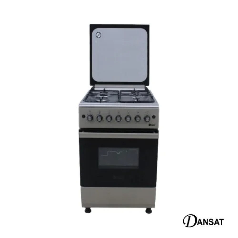 فرن غاز دانسات، 4 شعلات، 60*60 سم، صمام أمان، إشعال ذاتي، تركي - موديل DAN60GOS