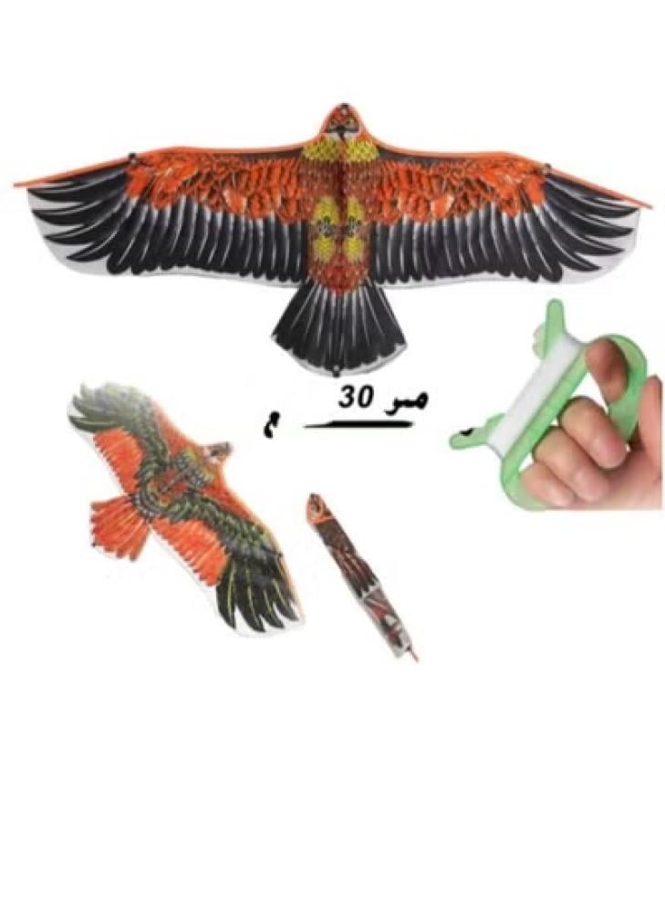طائرة شراعية على شكل صقر مع المقبض و الخيط-Falcon glider with handle and string