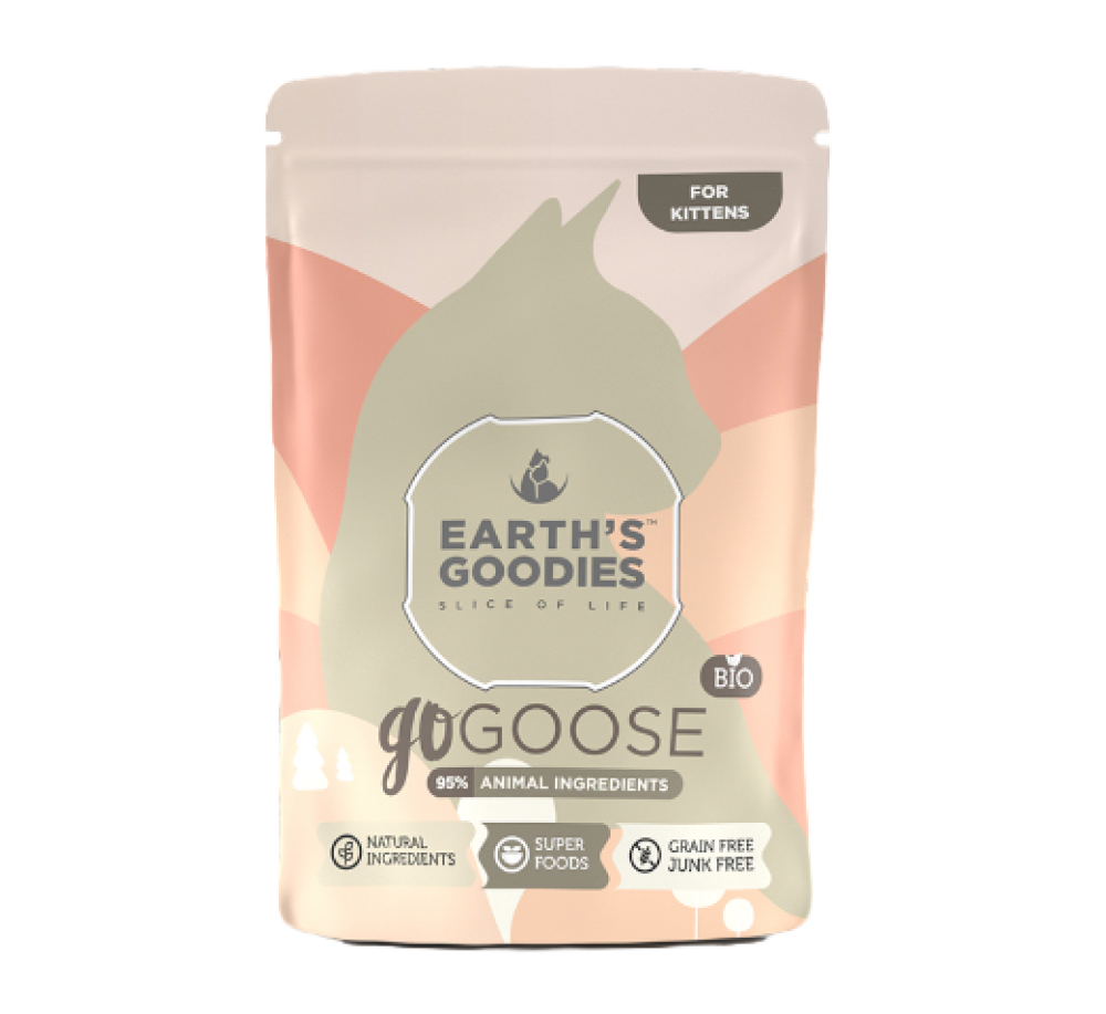 ايرث قوديز لحم الوز للقطط الصغيرة 85g