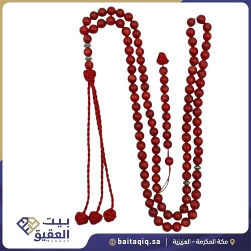 سبحة المرجان الطبيعي 99 خرزة