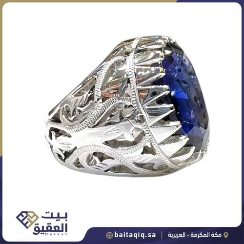 خاتم زفير أفريقي بصياغة يدوية حجازية منشار