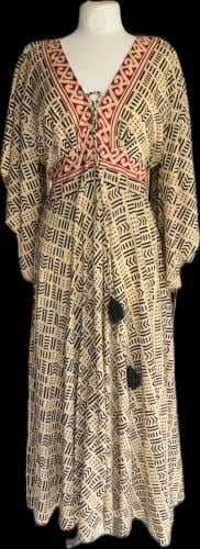 فستان قطن هندي منقش