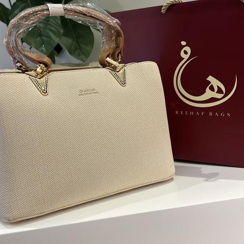 شنطه كلاسيك لون بيج