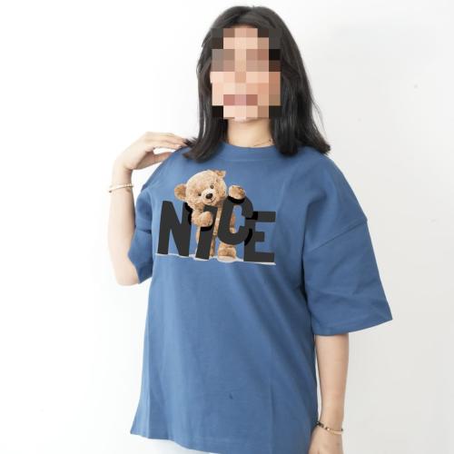 تيشيرت “NICE” - موديل تيدي بير