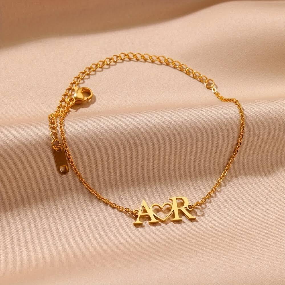 خلخال أحرف وقلب