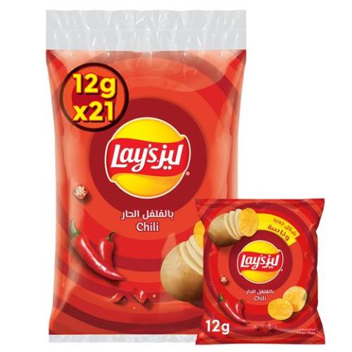 اكياس ليز فلفل حار 21*11جم