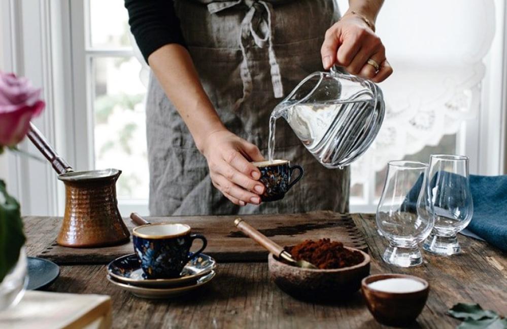 تحضير القهوة التركية