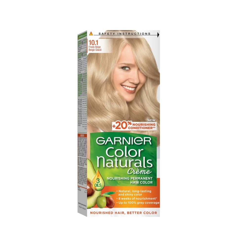 صبغة شعر غارنيه 10.1 أشقر بيج رمادي