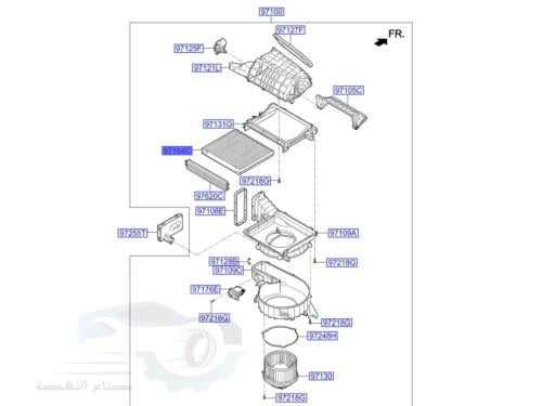 087903M000A فلتر مكيف هيونداي جنسس (971333M000) اص...