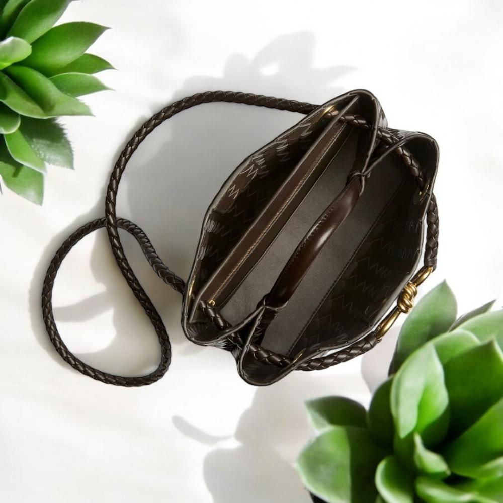 Andiamo Top handle bag with signature knot detail - Top Brand Andiamo Top handle bag with signature knot detail - Top Brand