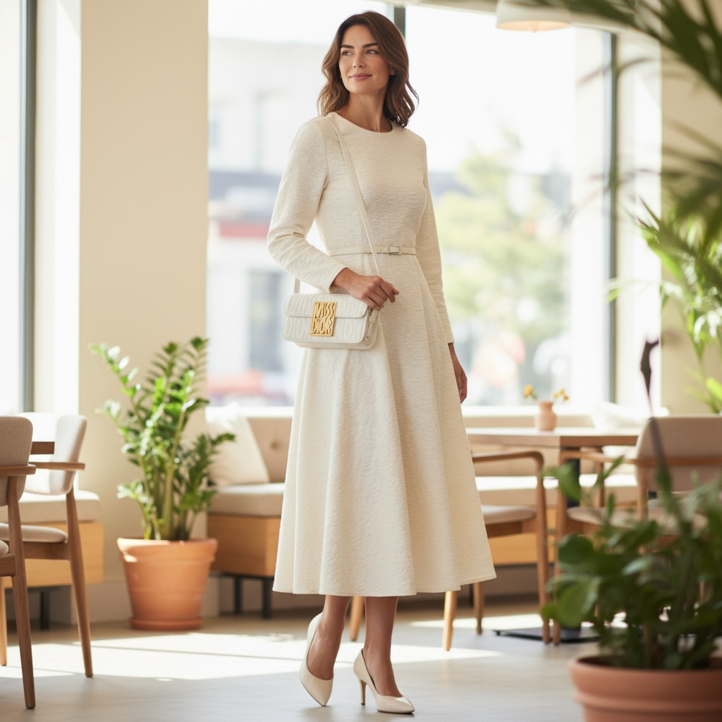 【美品】DIOR アイボリー コーデュロイ ワンピース ６（110） 長袖 Miss Dior Allover shoulder bag - علامة تجارية راقية Top Brand