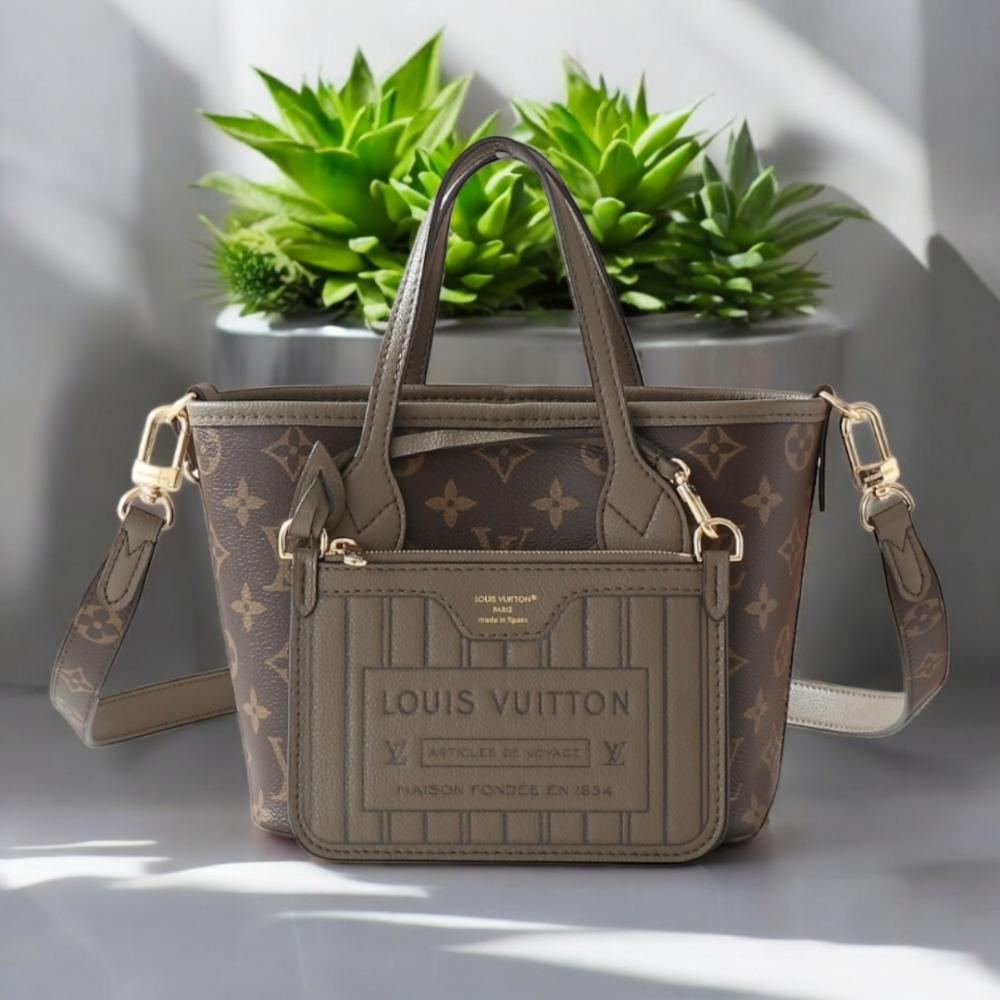 Neverfull Bandoulière حقيبة توت صغيرة قابلة للعكس