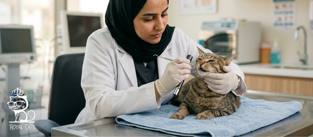 علاج فطريات الفم عند القطط
