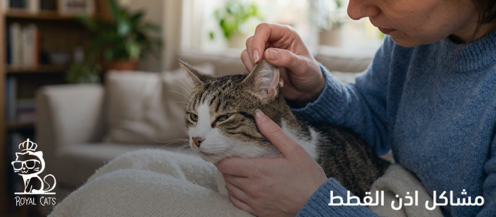 مشاكل اذن القطط