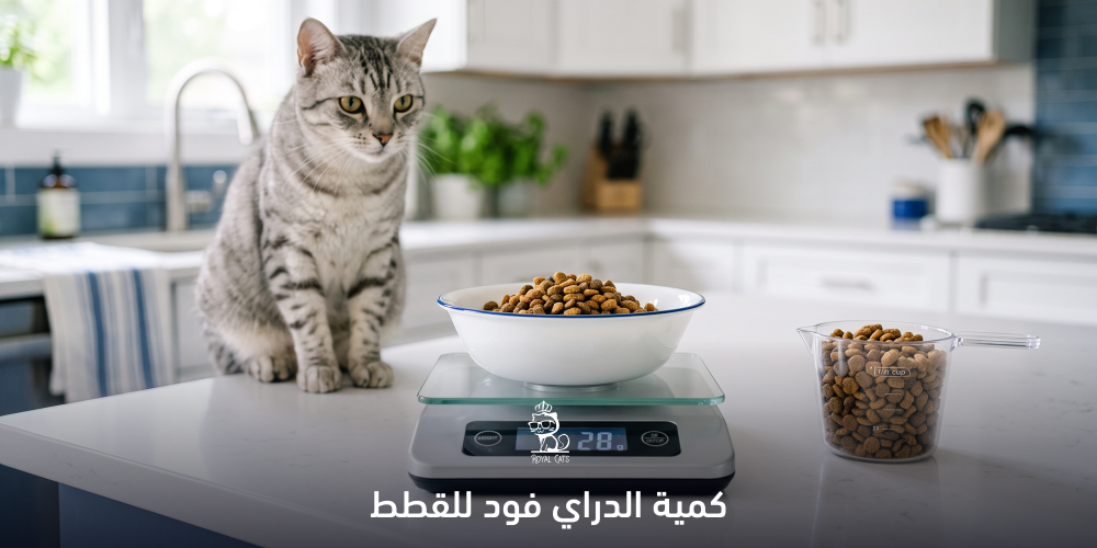 كمية الدراي فود للقطط